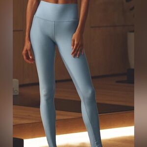 Alo High-Waist Airlift Legging 7/8 (Size Small) Celestial Blue